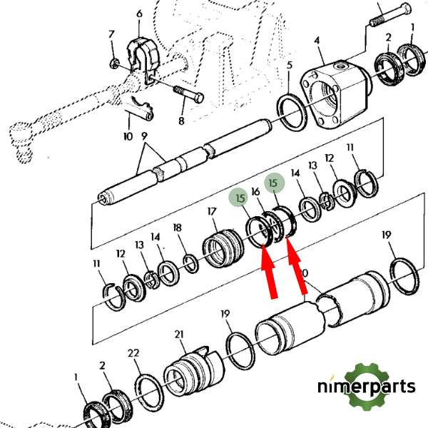 L40163 - RASCADOR DIRECCION 24-2850 JOHN DEERE