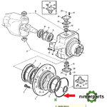 L40317 - ANILLO GOMA BUJE TDM 6000 JOHN DEERE