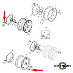 L41560 - TORNILLO RUEDA 6000 JOHN DEERE