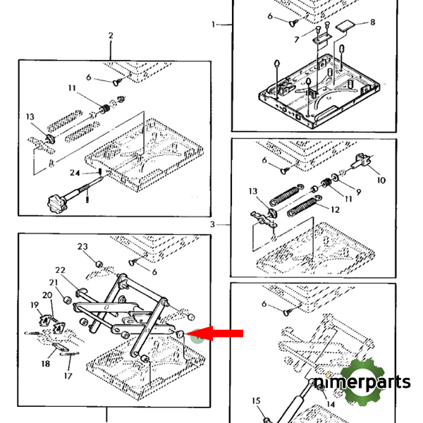 L42041 - CASQUILLO ASIENTO SG2 JOHN DEERE