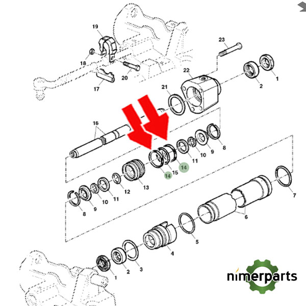 L55468 - RASCADOR DIRECCION 3650 JOHN DEERE