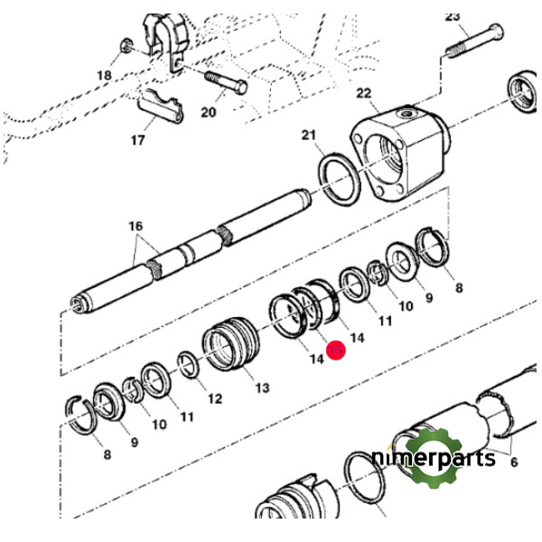 L55472 - ANILLO DIRECCION JOHN DEERE