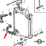 L56295 - MANGUITO RADIADOR 24-2850 JOHN DEERE