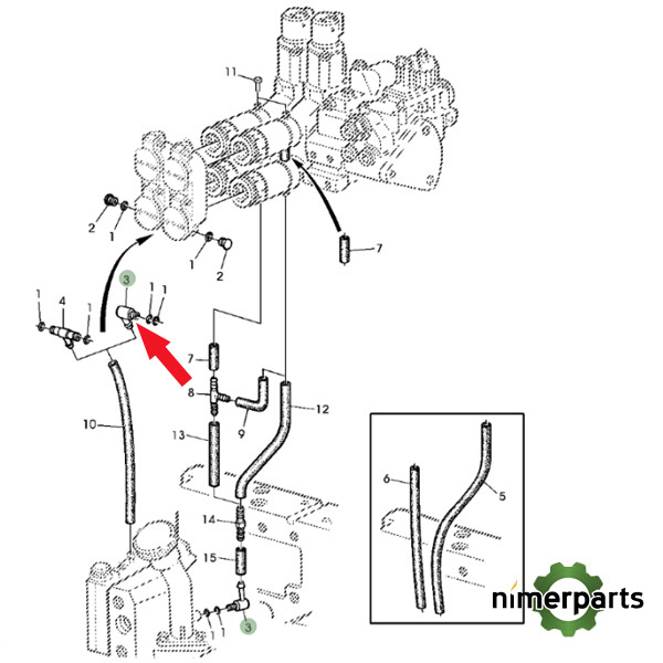 L78340 - RACOR SOBRANTE ESCHUFES 6000 JOHN DEERE