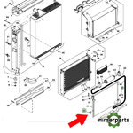 M133730 - PESTILLO CONDENSADOR A-A 8030 JOHN DEERE