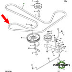 M162443 - Trapezoidal Correa John Deere