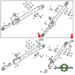 R106297 - BOLON BARNERA SHOT BAR 6800-7810 JOHN DEERE