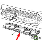 R114157 - Board of Coat 6 cylinders John Deere