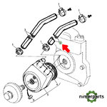 R121566 - MANGUITO ENFRIADOR 6000 6 CIL JOHN DEERE