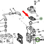 R124607 - JUNTA TERMOSTATOS 46-8000 JOHN DEERE