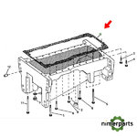 R125855 - JUNTA CARTER 7020 8 8020 JOHN DEERE