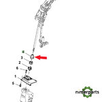 R126640 - MANGUITO CAÑA DIRECCION 8000 JOHN DEERE