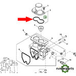 R136151 - Reten thermostat lid 89020 John Deere