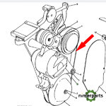 R157687 - CORREA ALTERNADOR AIRE ACONDICIONADO 8 8010 JOHN DEERE