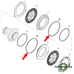 R164990 - RUBBER BRAKE 7 7020 John Deere