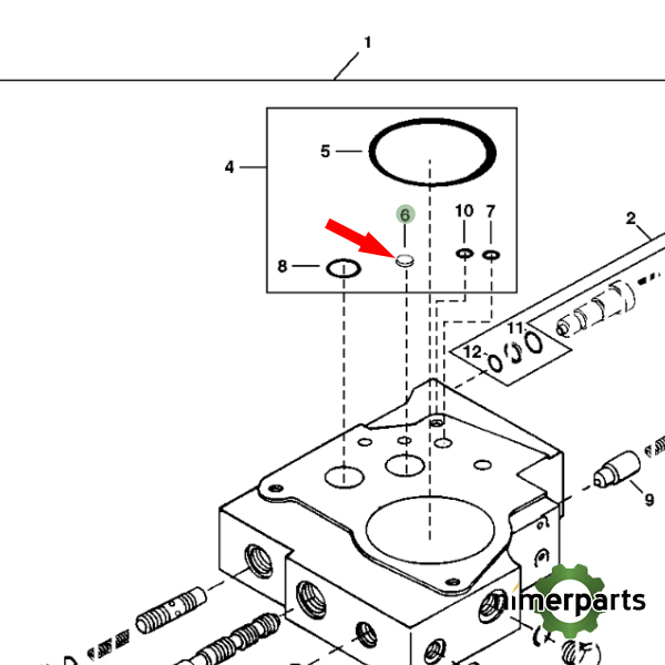 R196840 - Distributor 8 9020 John Deere