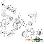 R228118 - CORREA ALTERNADOR AIRE ACONDICIONADO 8020 JOHN DEERE