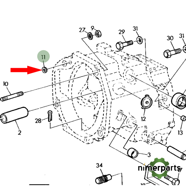 R26919 - Cable Cable Horas John Deere