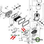 R504669 - RETÉN SOPORTE TUBOS ACEITE 8000 JOHN DEERE
