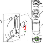 R525767 - CASQUILLO BIELA STD 8000 JOHN DEERE