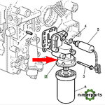 R555743 - SOPORTE FILTRO HIDRÁULICO JOHN DEERE