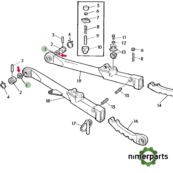 R63937 - Langula Flexible Axis 25mm Original John Deere