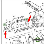 R66164 - ARANDELA BOMBA HIDRAULICA JOHN DEERE