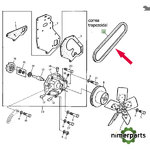 R73784 - CORREA VENTILADOR S40/50 JOHN DEERE