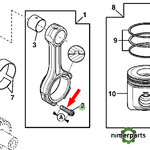 R80033 - TORNILLO BIELA ( 59MM LARGO ) JOHN DEERE