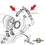 R83063 - Bulk hose for original cooling John Deere