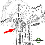 R95660 - Filter housing Transmission O.rev. Syncroplus John Deere