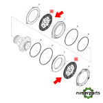 RE324245 - Brake disc 7 7010 7020 John Deere