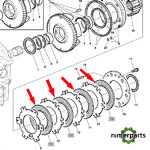 RE326609 - DISCO EMBRAGUE TRANSMISIÓN 6 7010 JOHN DEERE