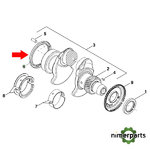 RE44574 - Rear crankshaft John Deere