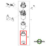RE516553 - JUEGO GOMAS FILTRO GASOIL JOHN DEERE