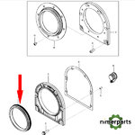 RE520036 - 8030 John Deere rear crankshaft retainer