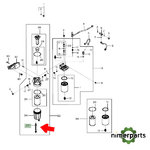 RE532949 - SENSOR HUMEDAD F.GASOIL 8030 JOHN DEERE