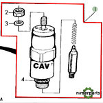 RE54064 - JOHN DEERE INJECTOR PUMP Solenoid