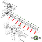 RE573949 - John Deere clutch disc
