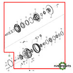 RE587430 - TRANSMISION DEL VENTILADOR JOHN DEERE