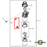 RE60854 - Sangrador Filter Gasoil John Deere