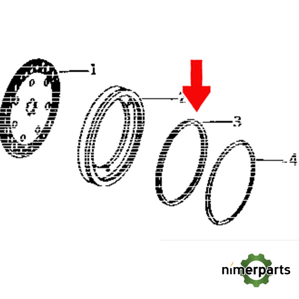 T135749 - GOMA FRENOS 3130-35 JOHN DEERE
