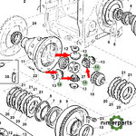 YZ91528 - SATELITE GRUPO TRASERO JOHN DEERE