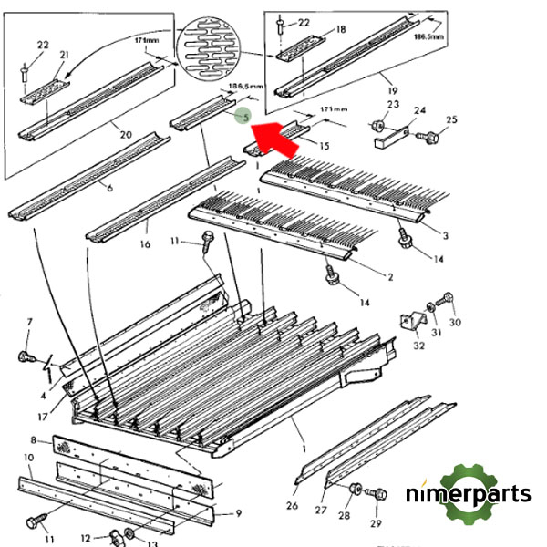Z55565 - BANDEJA TRANSPORTADORA JOHN DEERE