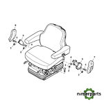 BL16299 - ASIENTO NEUMÁTICO MSG95 GL/731 ORIGINAL JOHN DEERE