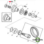 14M7308 - TUERCA 10-100 CON FRENO TDM 3350 ORIGINAL JOHN DEERE