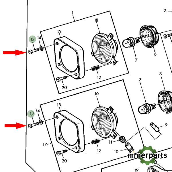 21M7173 - TORNILLO FARO JOHN DEERE