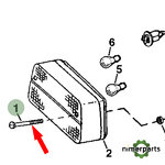 21M7452 - TORNILLO 6 MM X 90 MM PILOTO TRASERO 7 8000 JOHN DEERE