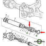 51M7059 - GOMA CILINDRO DIRECCION 6000 JOHN DEERE