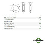 51M7070 - ANILLO TORICO JOHN DEERE